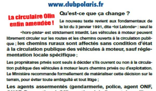 Article Club Polaris Les News 91891559