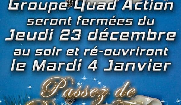 Les Fetes Arrivent Nous Fermons Jusqu Au 03 Janvier Inclus