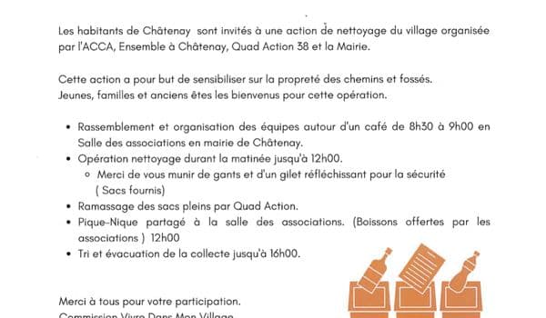 Nettoyage Des Chemins Ce Samedi 25 Mars
