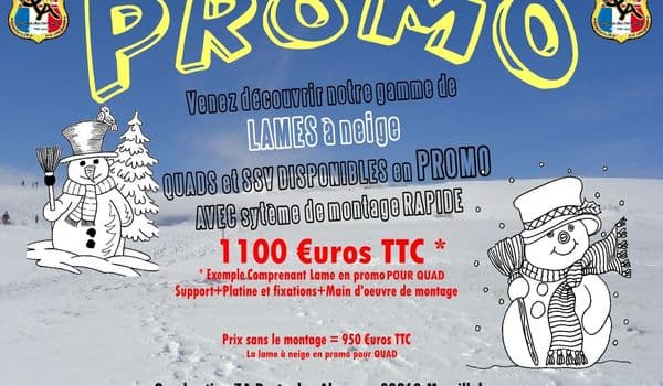 Promo Lame A Neige Pour Quad