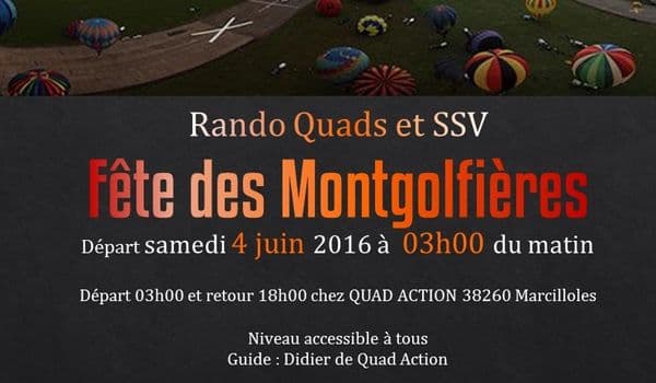 Rando Quads Et Ssv Fete Des Montgolfieres 2016